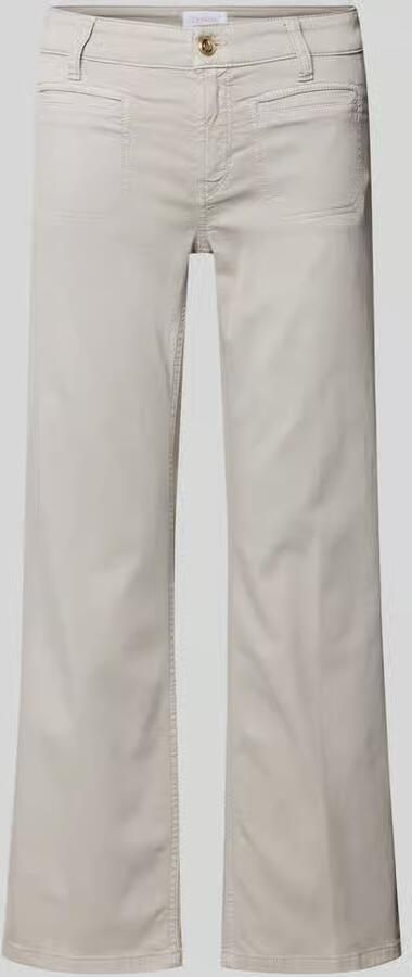 CAMBIO Korte jeans met persplooien en steekzakken - Foto 2