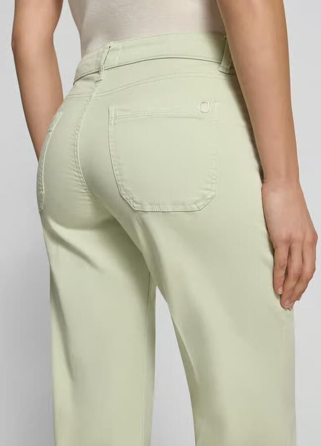 CAMBIO Korte jeans met persplooien en steekzakken