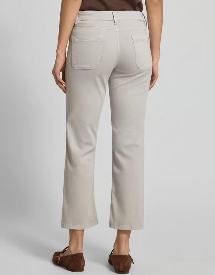 CAMBIO Korte jeans met persplooien en steekzakken - Foto 2