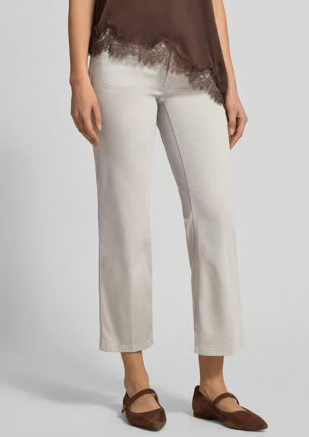 CAMBIO Korte jeans met persplooien en steekzakken - Foto 3