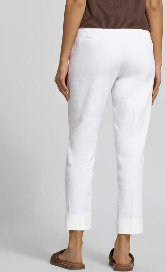 CAMBIO Regular fit linnen broek met verkort model 'KRYSTAL' - Foto 2
