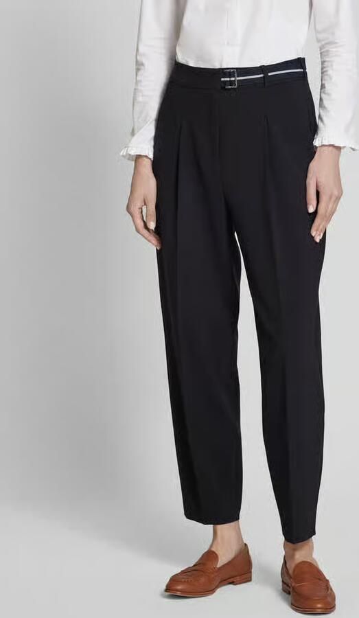 CAMBIO Loose fit bandplooibroek met verkort model 'ELAINE' - Foto 3