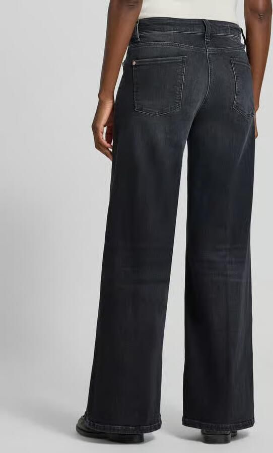 CAMBIO Loose fit jeans van katoenmix model 'PALAZZO' - Foto 3