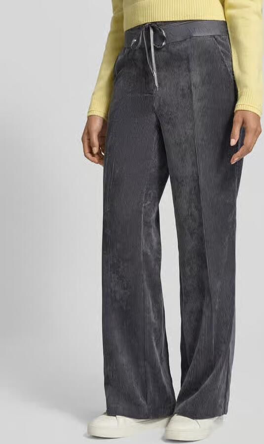 CAMBIO Loose fit korte corduroy broek met bandplooien model 'AVA DOUBLE JOGG' - Foto 2