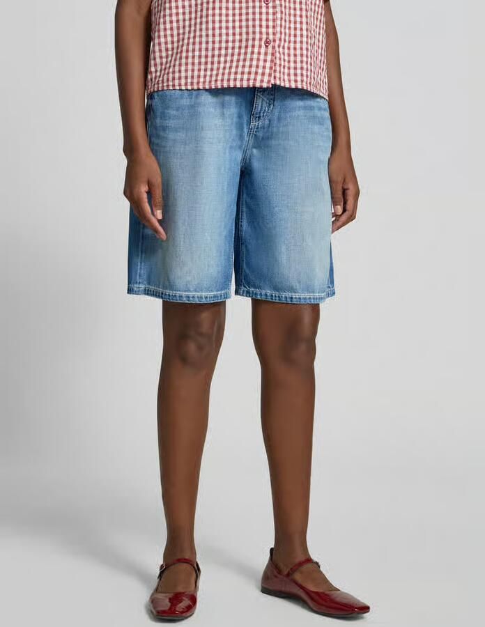 CAMBIO loose fit korte jeans van puur katoen model 'ELIN' - Foto 3