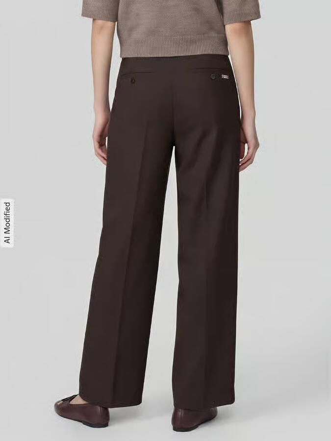 CAMBIO Modieuze fit bandplooibroek met scheerwol model 'Addison'