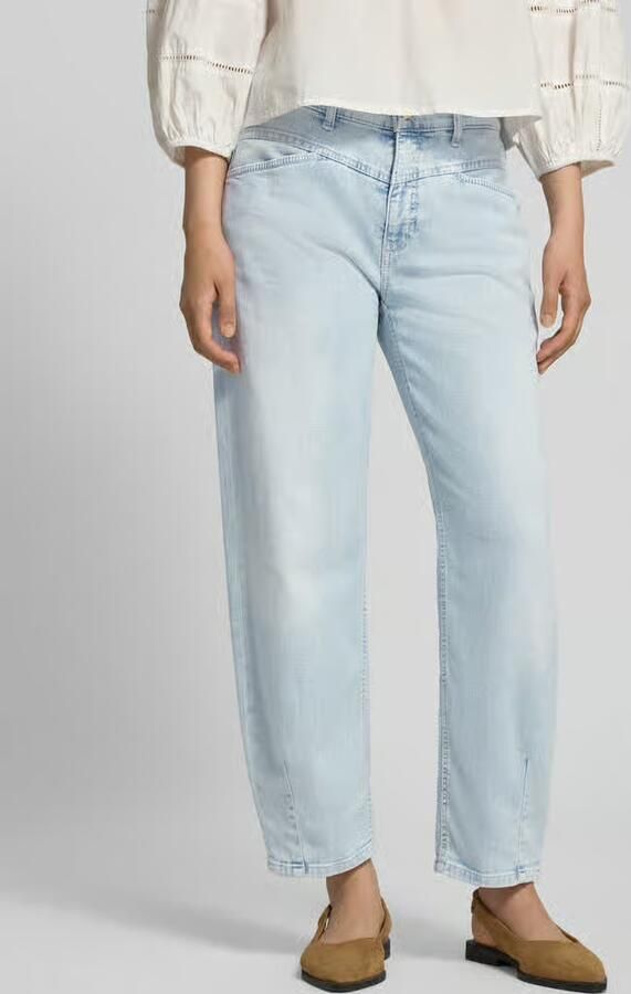 CAMBIO regular fit barrel jeans van katoenmix model 'ELIN' - Foto 3