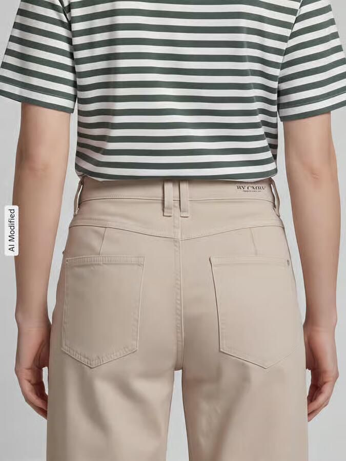 CAMBIO regular fit barrel jeans van katoenmix model 'ODELE'