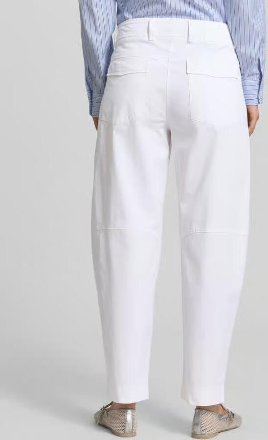 CAMBIO regular fit barrel leg broek van katoenmix model 'ORLY'
