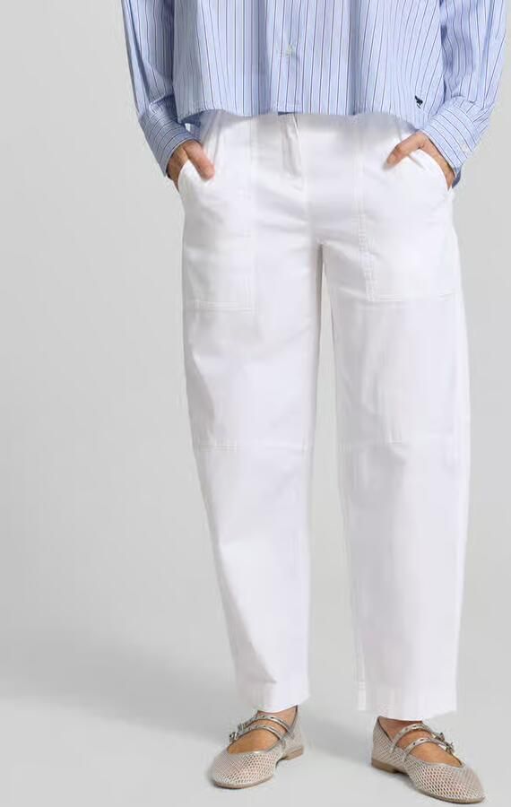 CAMBIO regular fit barrel leg broek van katoenmix model 'ORLY' - Foto 3