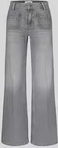 CAMBIO Regular Fit bell bottom van katoenmix model 'AMARA'
