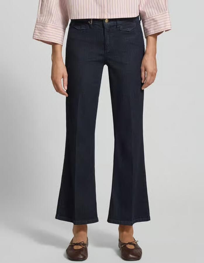 CAMBIO regular fit bootcut jeans van katoenmix model 'FABIENNE' - Foto 3
