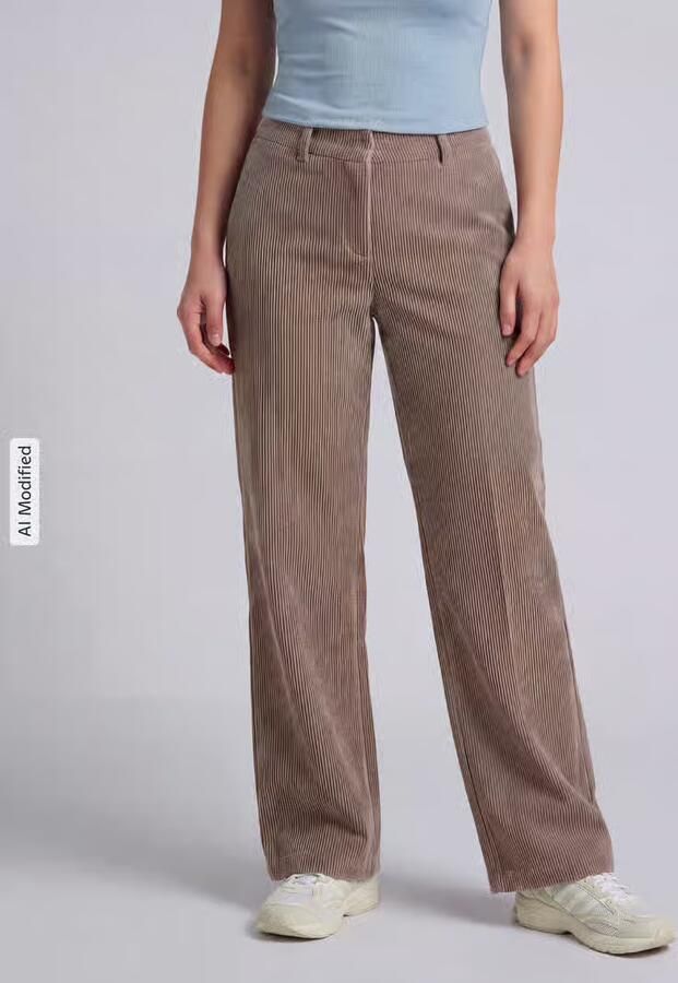 CAMBIO Regular fit corduroy broek met aangezette zakken model 'AMELIE' - Foto 3