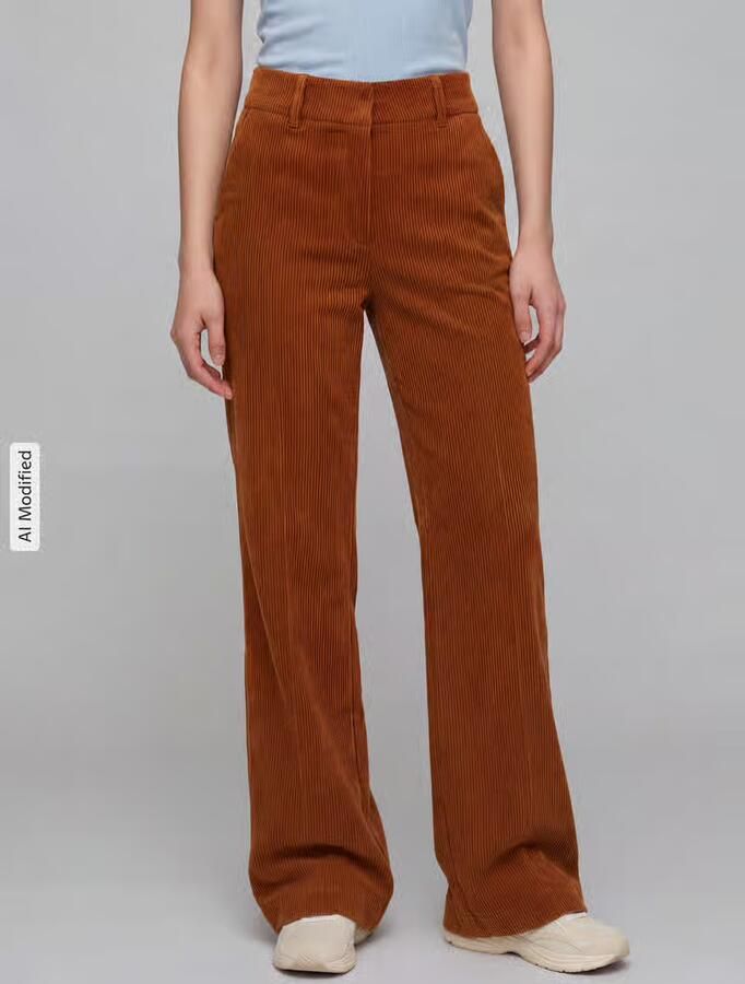CAMBIO Regular fit corduroy broek met aangezette zakken model 'AMELIE' - Foto 3