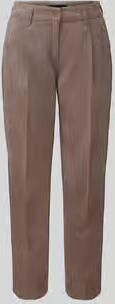 CAMBIO Regular fit corduroy broek met bandplooi model 'ORTENSIA'