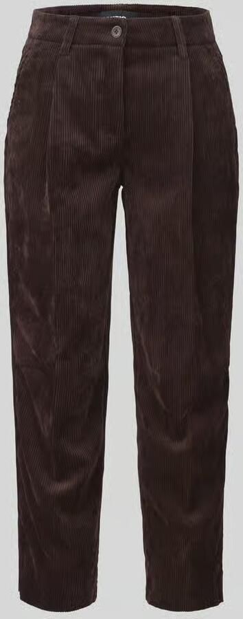 CAMBIO Regular Fit corduroy broek met bandplooi model 'ORTENSIA'