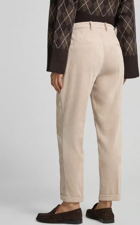 CAMBIO Regular fit corduroy broek met gefixeerde omslag aan de pijpen model 'KRYSTAL' - Foto 3
