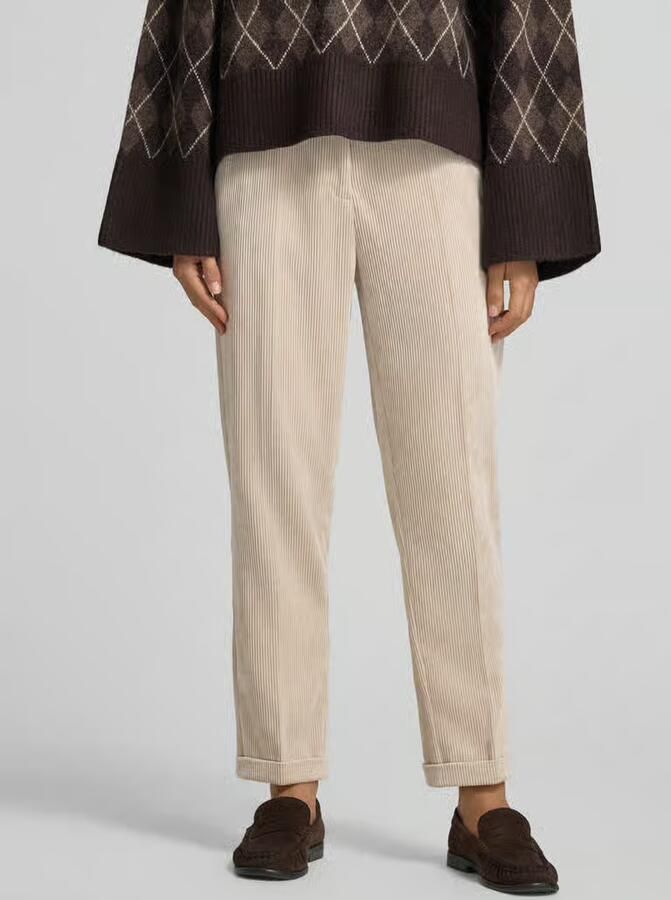 CAMBIO Regular fit corduroy broek met gefixeerde omslag aan de pijpen model 'KRYSTAL' - Foto 2