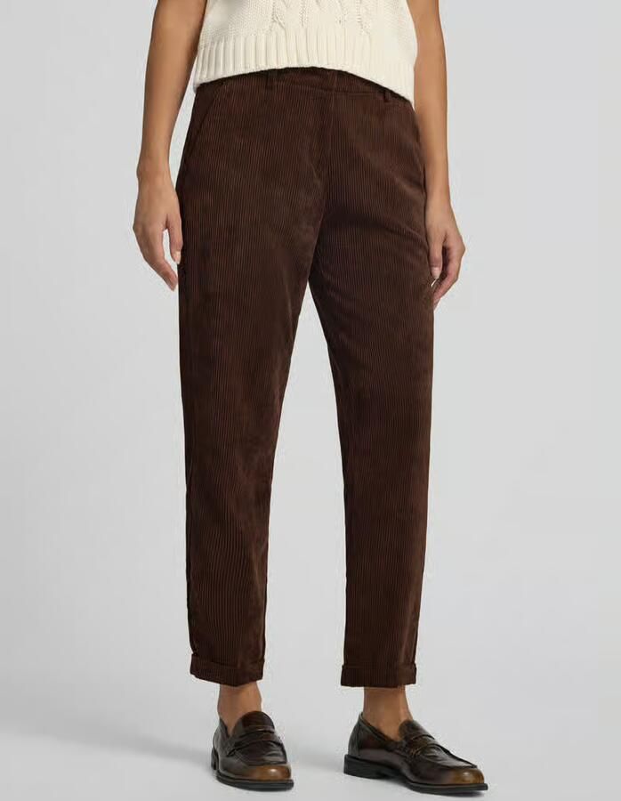 CAMBIO Regular fit corduroy broek met gefixeerde omslag aan de pijpen model 'KRYSTAL' - Foto 2