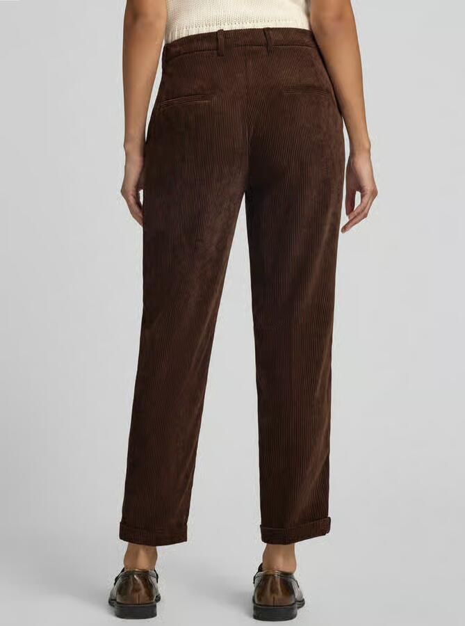 CAMBIO Regular fit corduroy broek met gefixeerde omslag aan de pijpen model 'KRYSTAL' - Foto 3