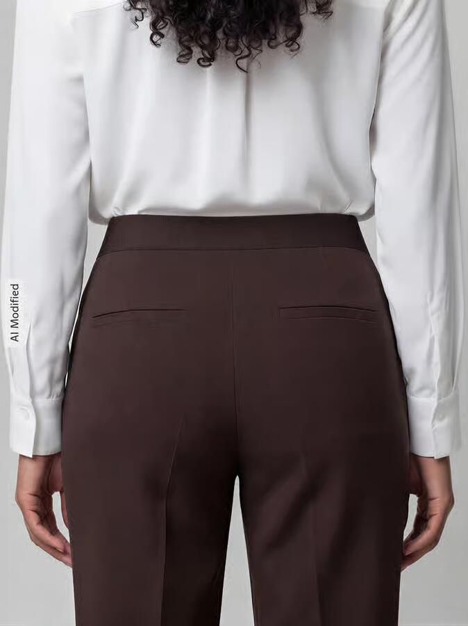 CAMBIO regular fit culotte met persplooien model 'CAMERON'
