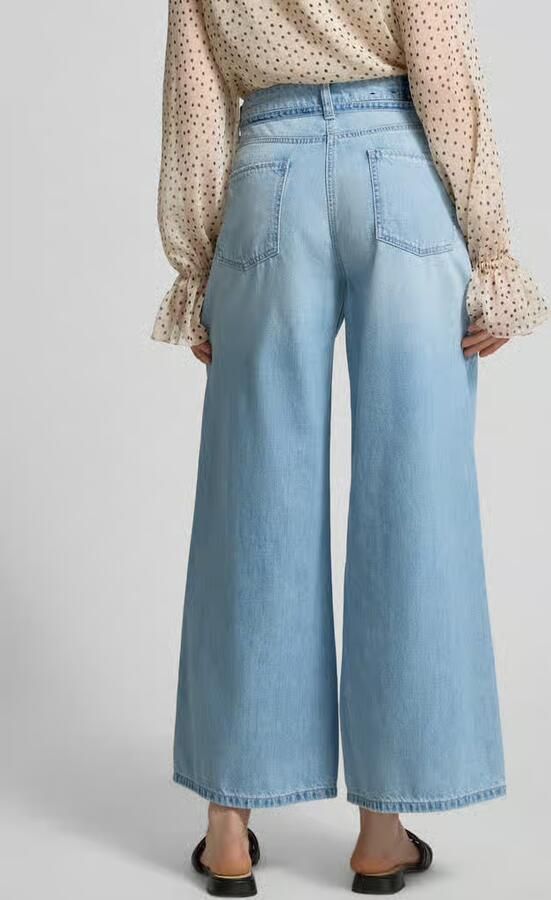 CAMBIO regular fit loose fit jeans van puur katoen model 'PALAZZO'