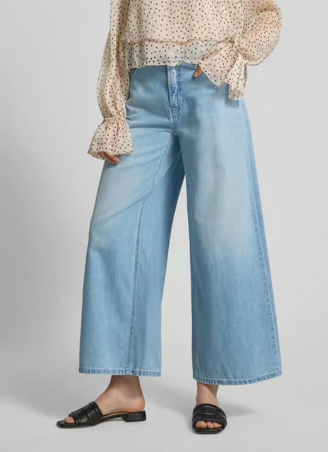 CAMBIO regular fit loose fit jeans van puur katoen model 'PALAZZO' - Foto 2