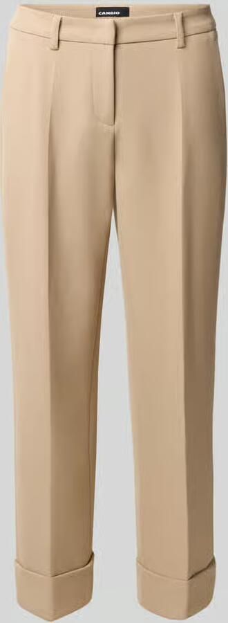 CAMBIO Regular fit smalle broek met viscose-katoen-aandeel model 'KRYSTAL'