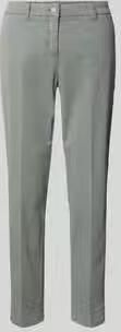 CAMBIO Regular fit stoffen broek met ceintuurlussen model 'KARINA'