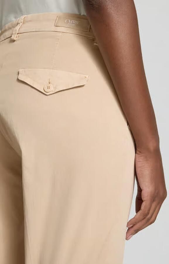CAMBIO Regular fit stoffen broek met ceintuurlussen model 'KARINA'