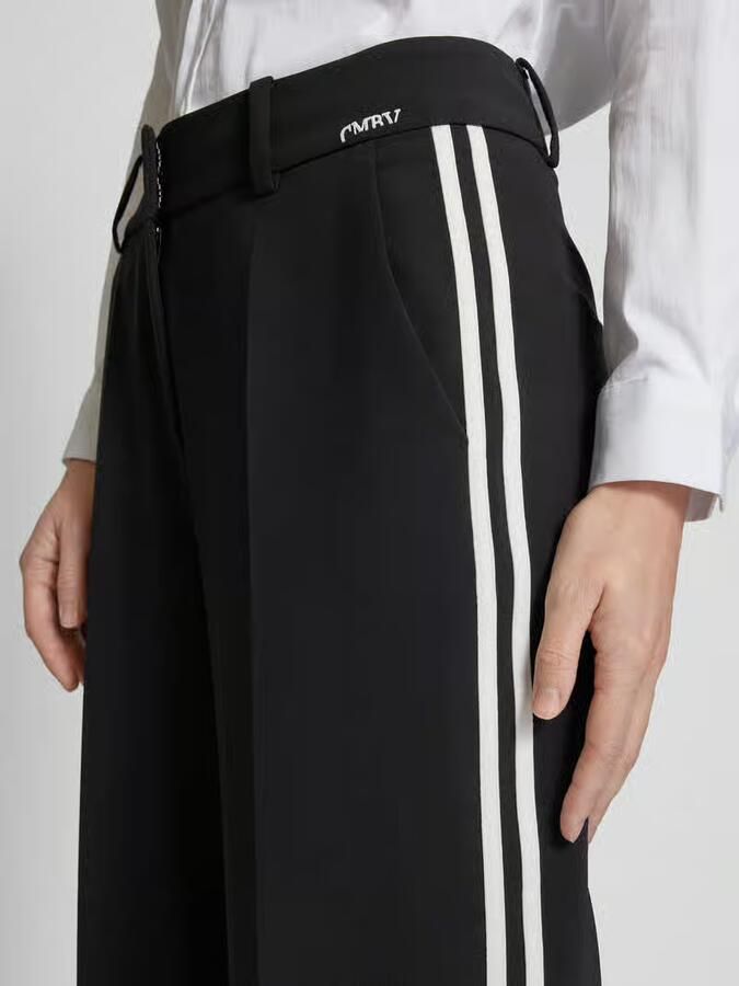 CAMBIO Regular fit stoffen broek met persplooien model 'AMELIE GALLON'