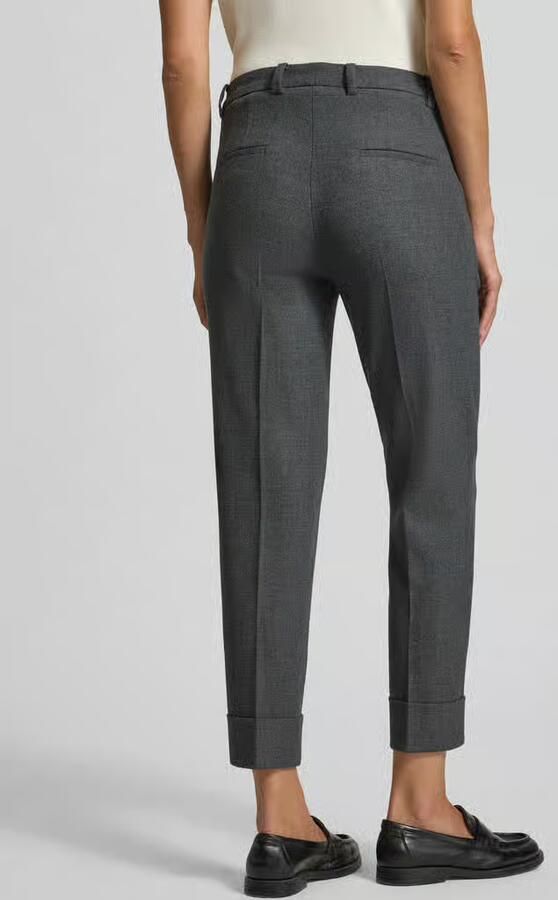 CAMBIO Regular fit stoffen broek met verkorte pasvorm model 'KRYSTAL'