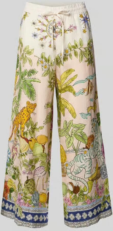 CAMBIO regular fit wijde broek van puur linnen model 'CANDICE PLAIN' - Foto 2