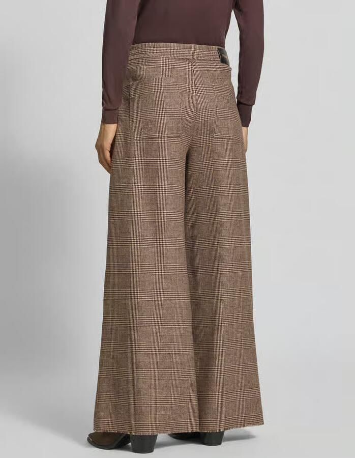 CAMBIO Regular fit wijde broek van wolmix model 'AVELINE' - Foto 2