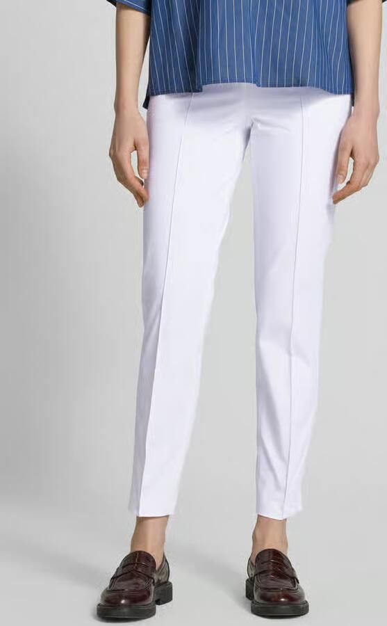 CAMBIO Skinny fit stoffen broek met vaste persplooien model 'ROS' - Foto 3