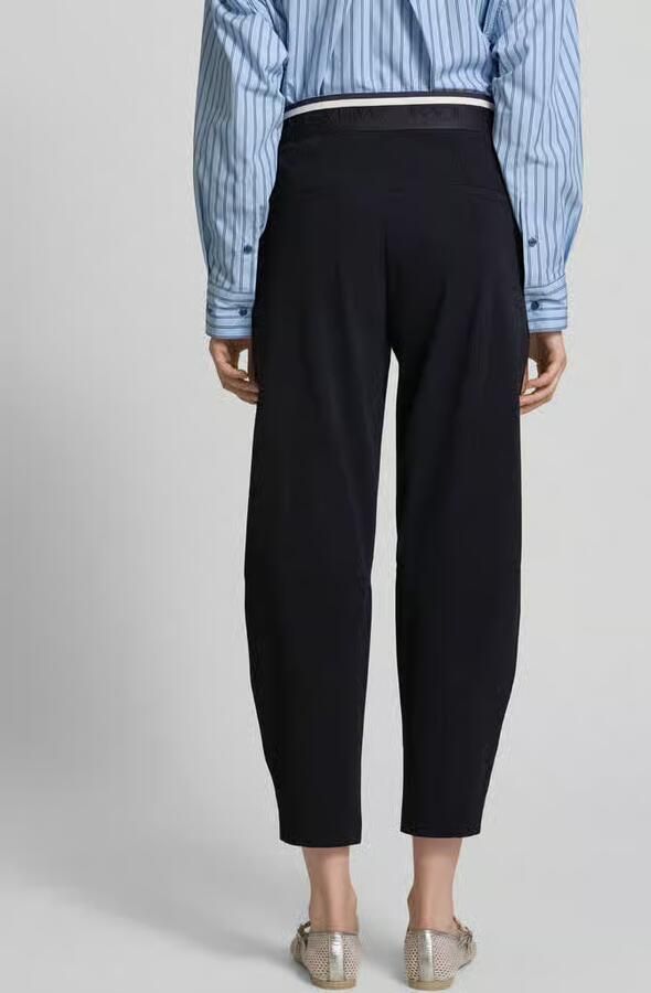 CAMBIO slim fit broek met elastische label-tailleband model 'EDEN'