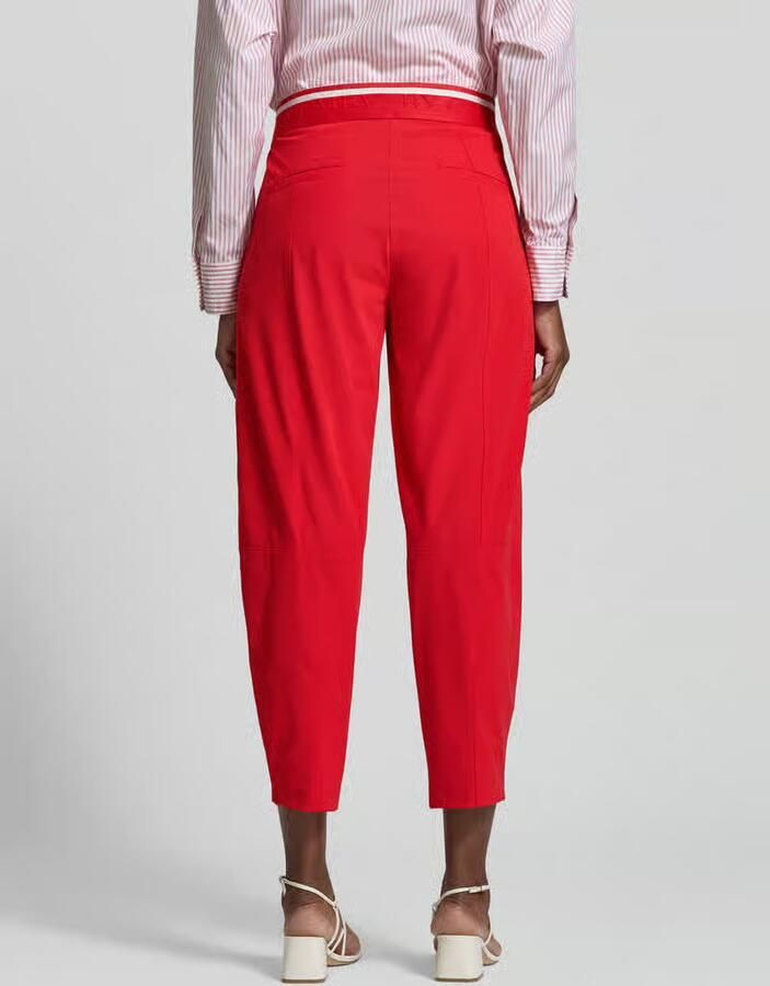 CAMBIO slim fit broek met elastische label-tailleband model 'EDEN'