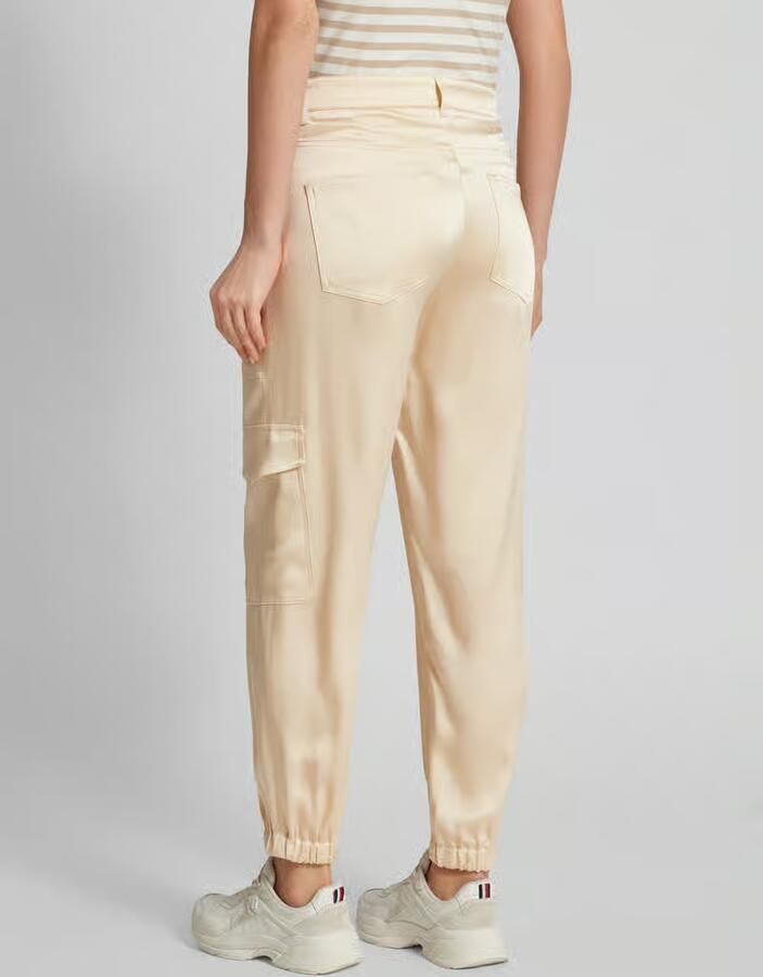 CAMBIO Slim fit cargobroek met siernaden model 'KARO' - Foto 2