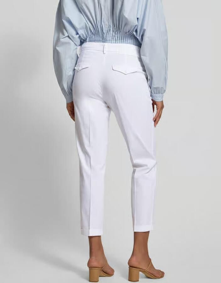 CAMBIO slim fit chino van katoenmix model 'KARINA' - Foto 2