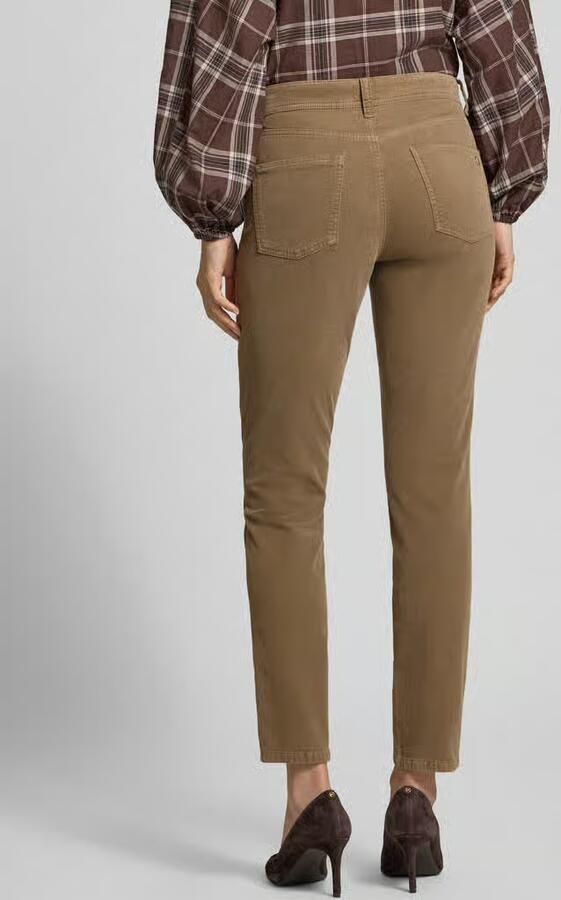 CAMBIO Slim Fit corduroy broek van katoenmix model 'PIPER CROPPED' - Foto 3
