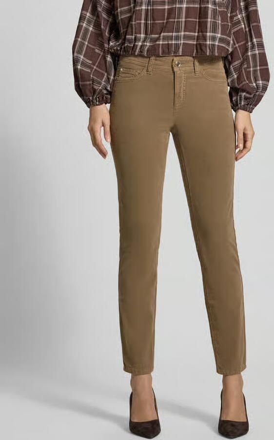CAMBIO Slim Fit corduroy broek van katoenmix model 'PIPER CROPPED' - Foto 2