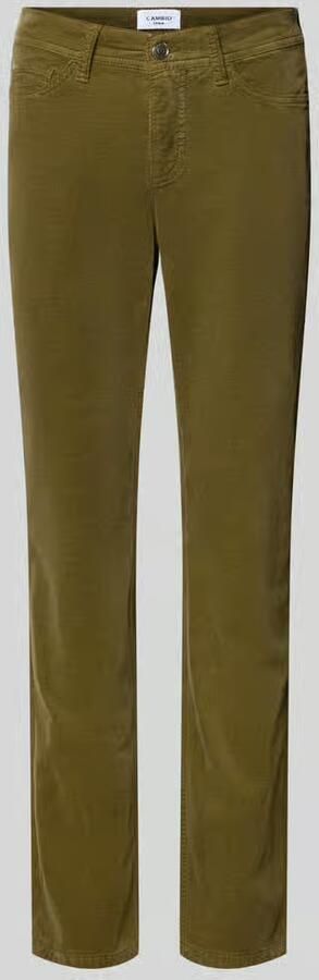 CAMBIO Slim Fit corduroy broek van katoenmix model 'PIPER CROPPED'