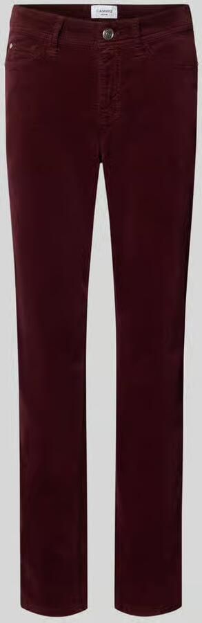 CAMBIO Slim Fit corduroy broek van katoenmix model 'PIPER CROPPED'