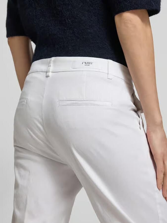 CAMBIO Regular fit stoffen broek met verkort model 'FARAH'