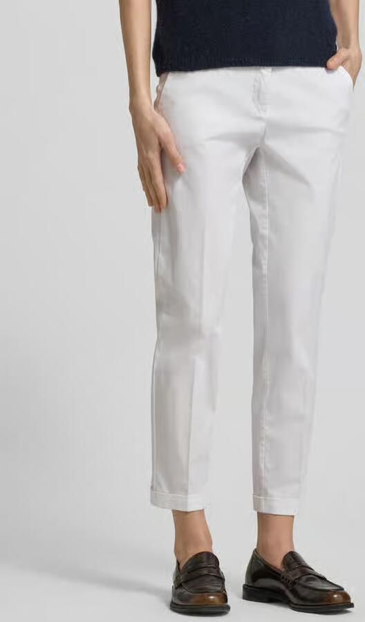 CAMBIO Regular fit stoffen broek met verkort model 'FARAH' - Foto 4