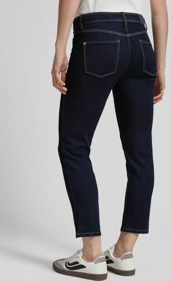 CAMBIO Korte slim fit jeans met stretch model 'Piper'