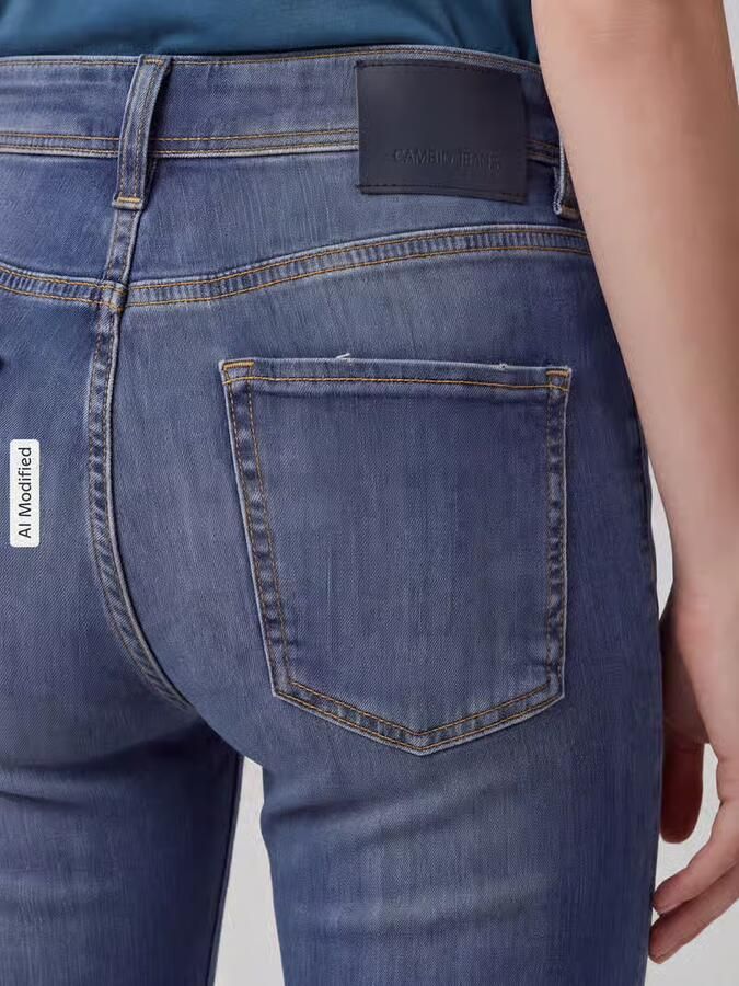 CAMBIO Slim fit jeans van katoenmix model 'PIPER'