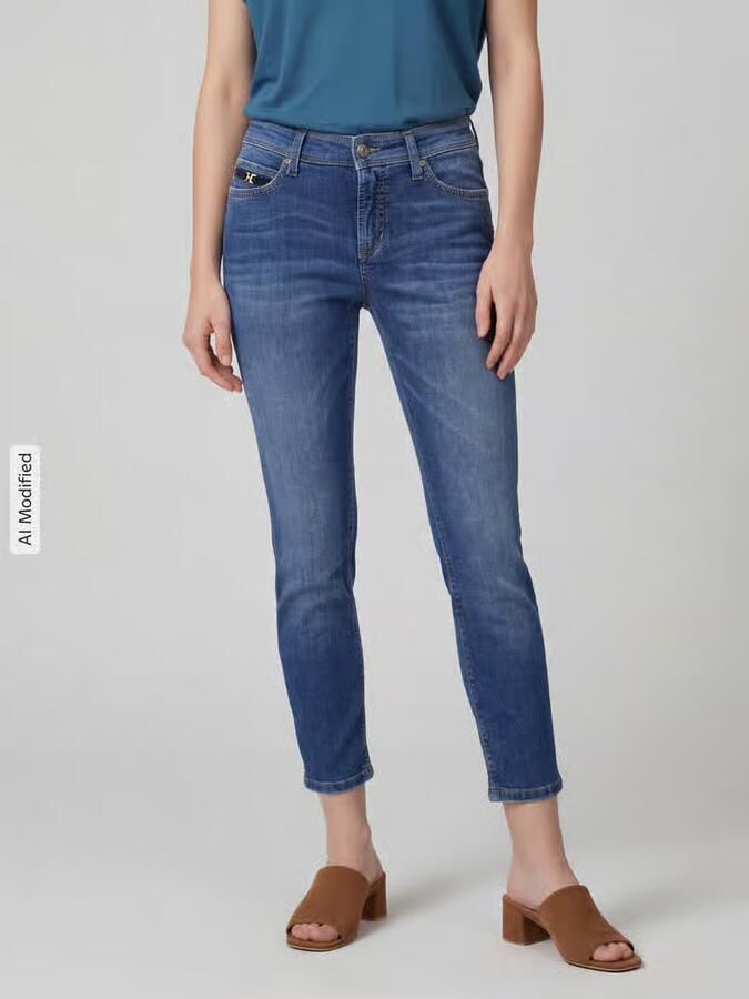 CAMBIO Slim fit jeans van katoenmix model 'PIPER' - Foto 3