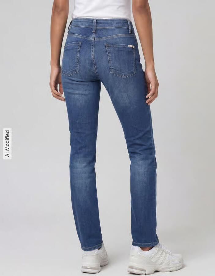 CAMBIO slim fit jeans van katoenmix model 'PIPER LONG' - Foto 3