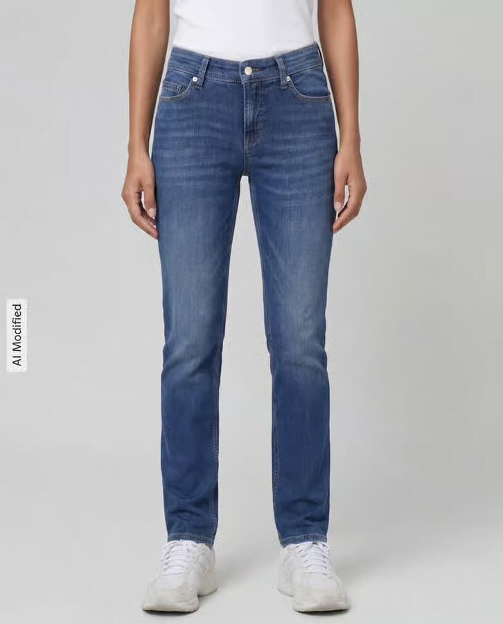 CAMBIO slim fit jeans van katoenmix model 'PIPER LONG' - Foto 2
